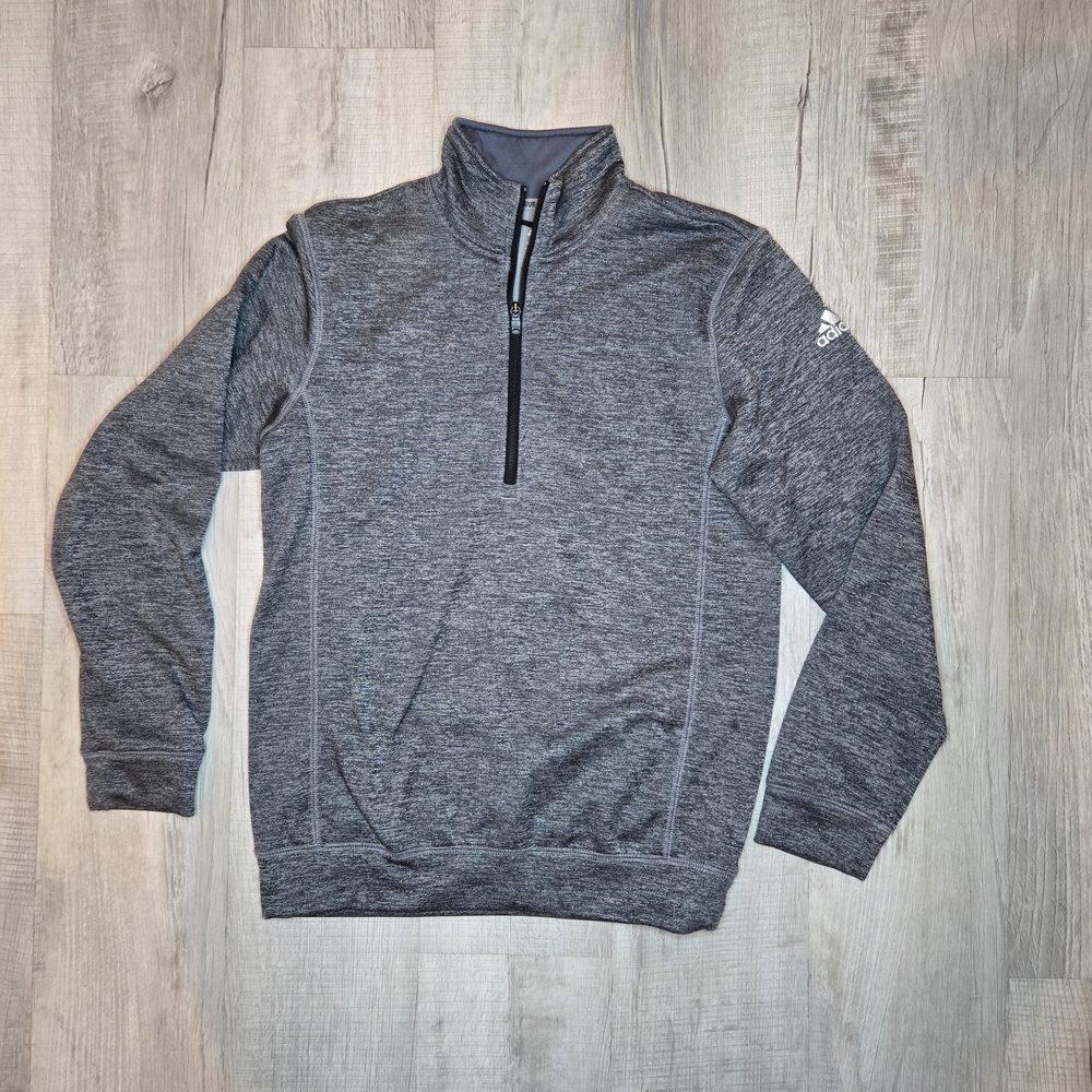 Men's Gray Quarter-Zip Sweater